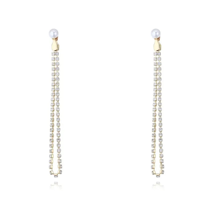 Aryella Pearl & Crystal Drop Earrings