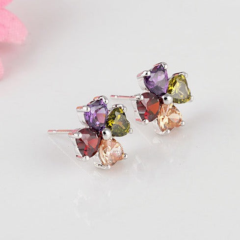 AAA Zirconia Clover Earrings