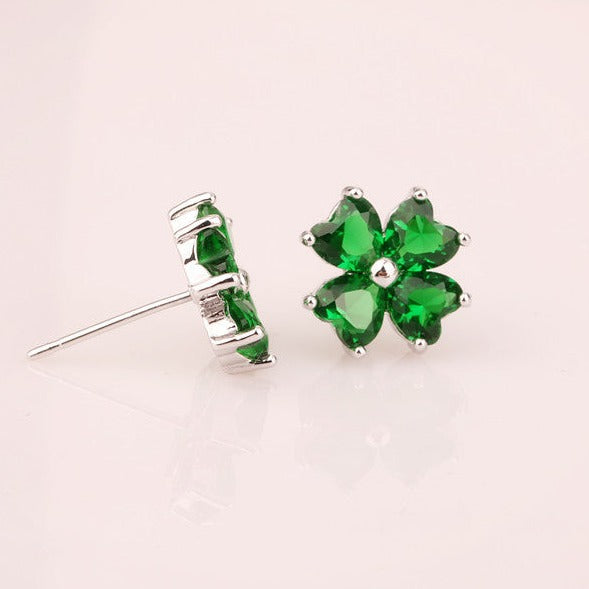 AAA Zirconia Clover Earrings