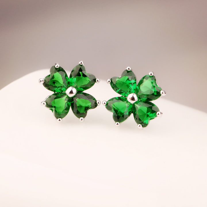 AAA Zirconia Clover Earrings