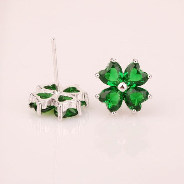 AAA Zirconia Clover Earrings