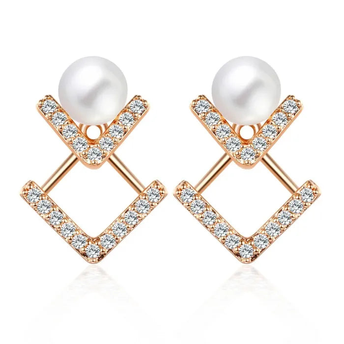 Raya Pearl & Crystal Earrings