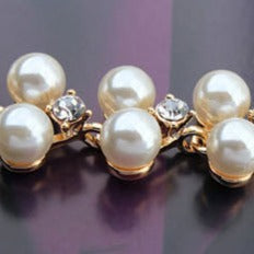 Nura Pearl & Crystal Gold Necklace