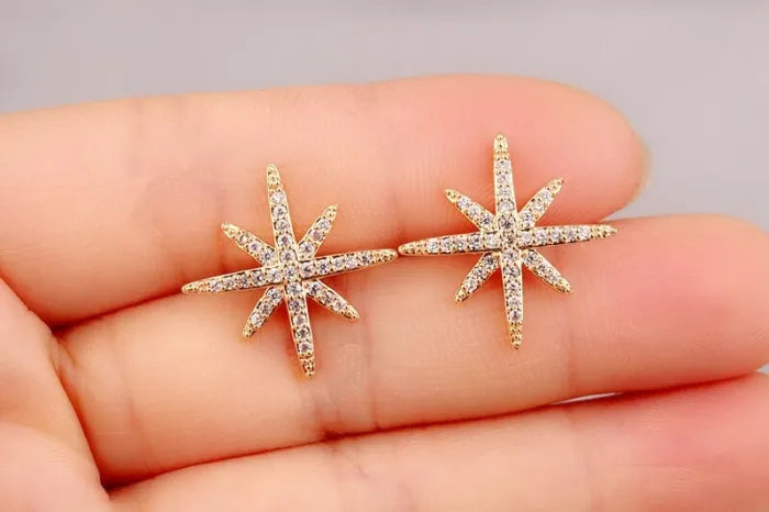 925 Sterling Silver Snowflake Pearl Earrings