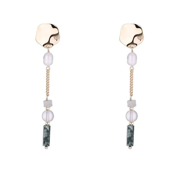 Freshwater Pearl Long Pendant Earrings