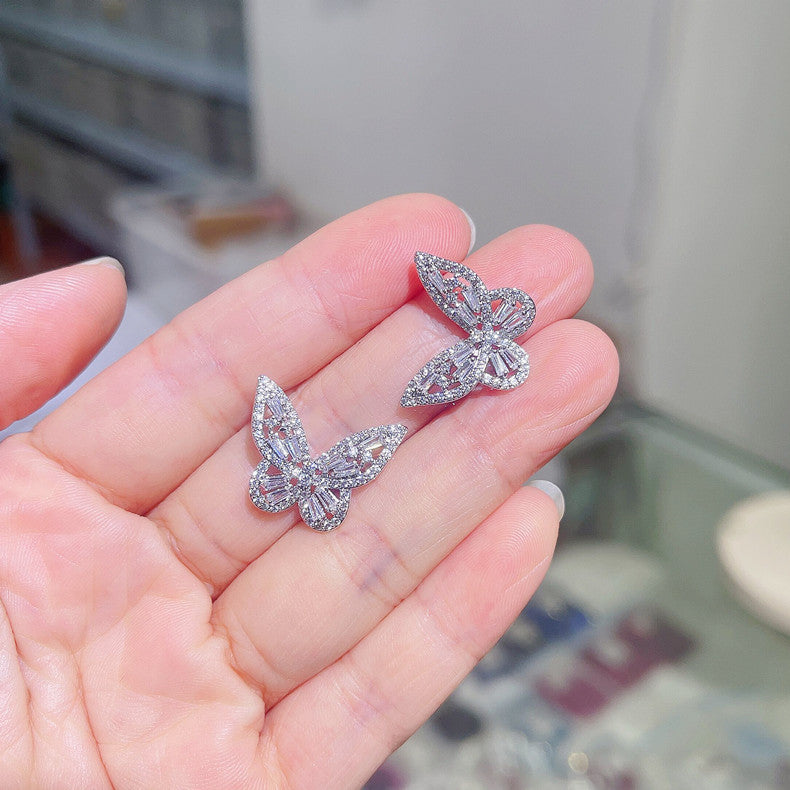 AAA Zirconia Butterfly Earrings