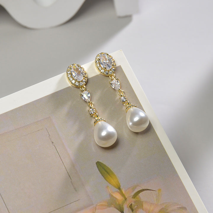 925 Sterling Silver Crystal Earrings