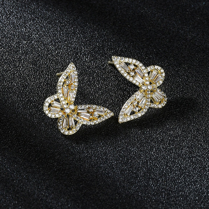 AAA Zirconia Butterfly Earrings