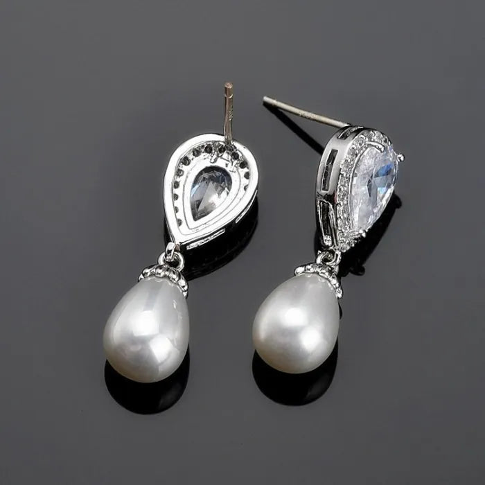 AAA Zirconia Pearldrop Earrings