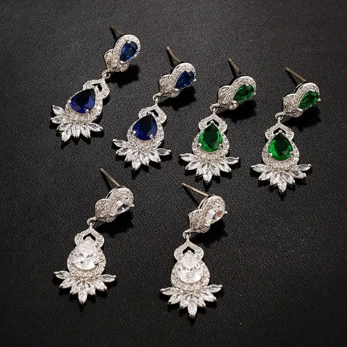 925 Sterling Silver Grand Chandelier Earrings