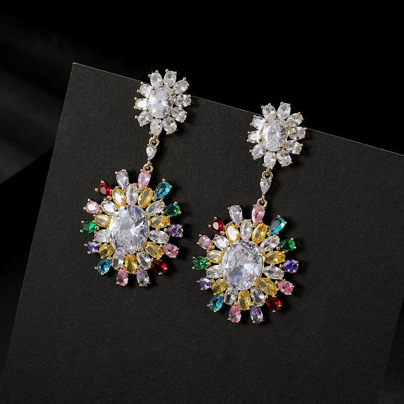"Make a statement" high end crystals earrings