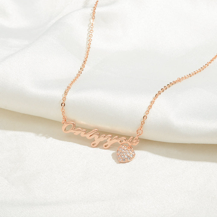 Delicate "Only you" necklace