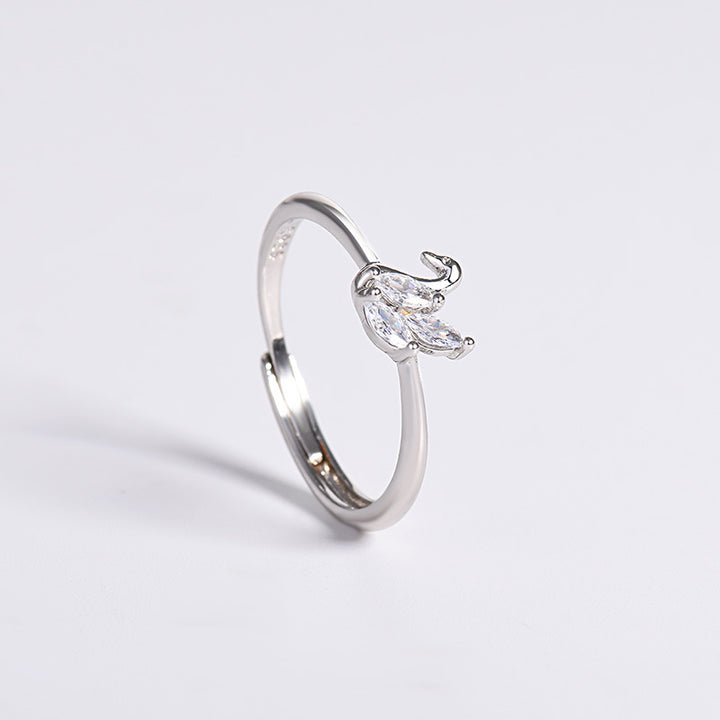 925 Sterling Silver Swan Ring