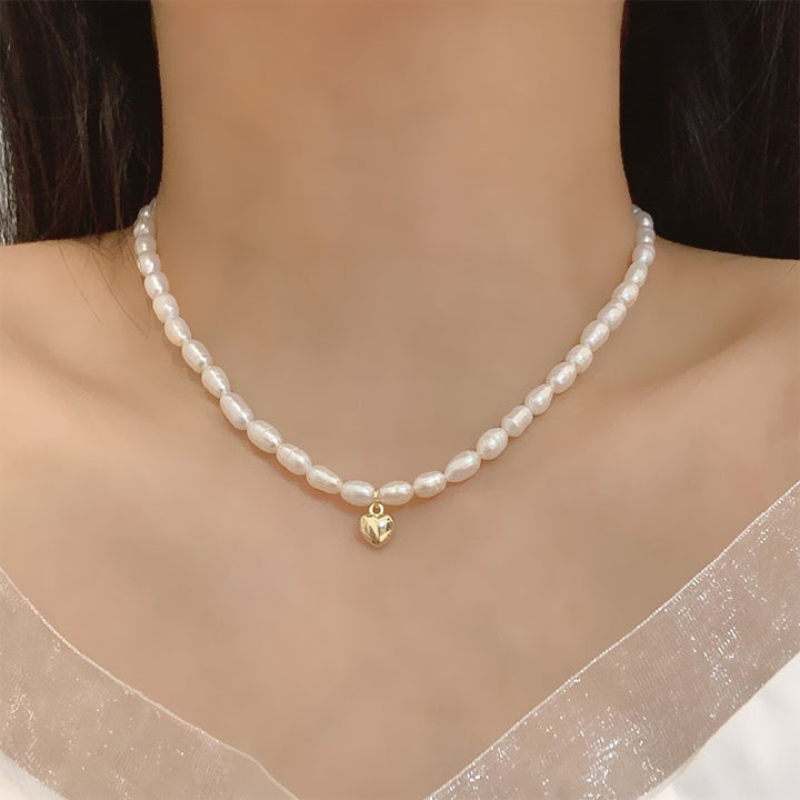 Half Moon Freshwater Pearl Necklace