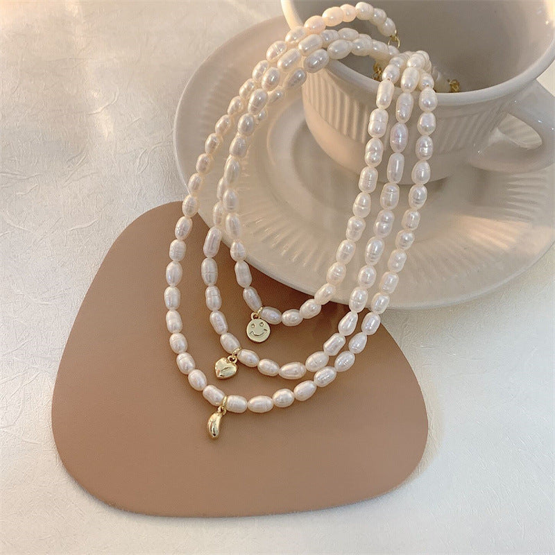Half Moon Freshwater Pearl Necklace
